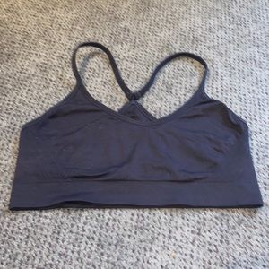 Black Sports Bra w adjustable straps